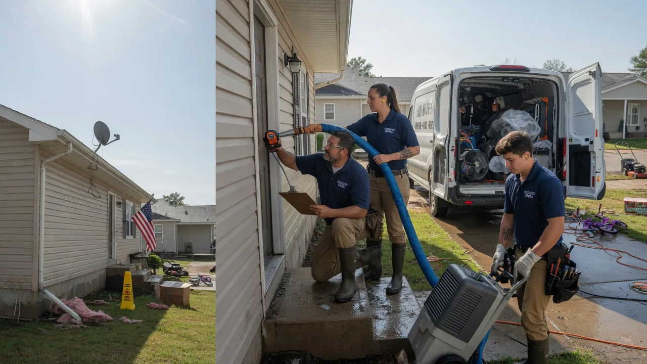 Ceiling Water Damage Restoration in Amber, OK near me